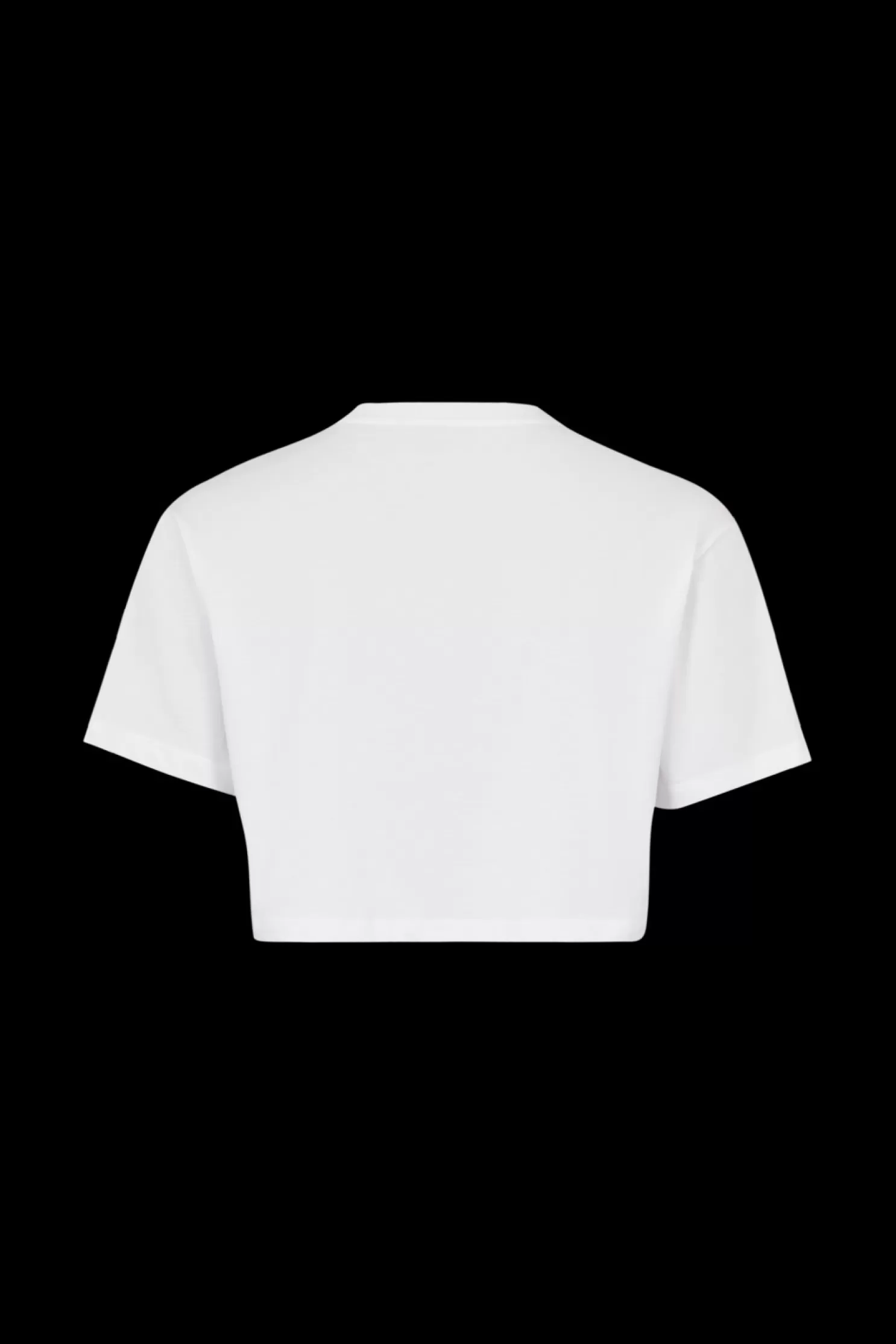 Hot Sonia Rykiel T-Shirt Crop Col Rond A Manches Courtes En Jersey De Coton Blanc / Blanc